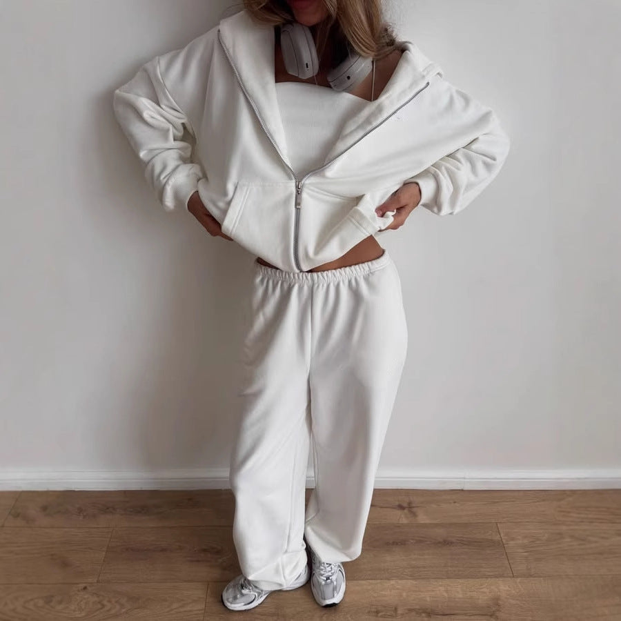 Damen - Loungewear Set mit Kapuze - Bequemer, weiter Schnitt - Ideale Freizeitmode für jeden Tag