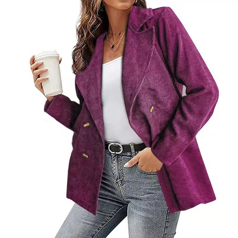 Damen - Cord Blazer - Lässiger Stil - Bequemer und modischer Look für jeden Anlass