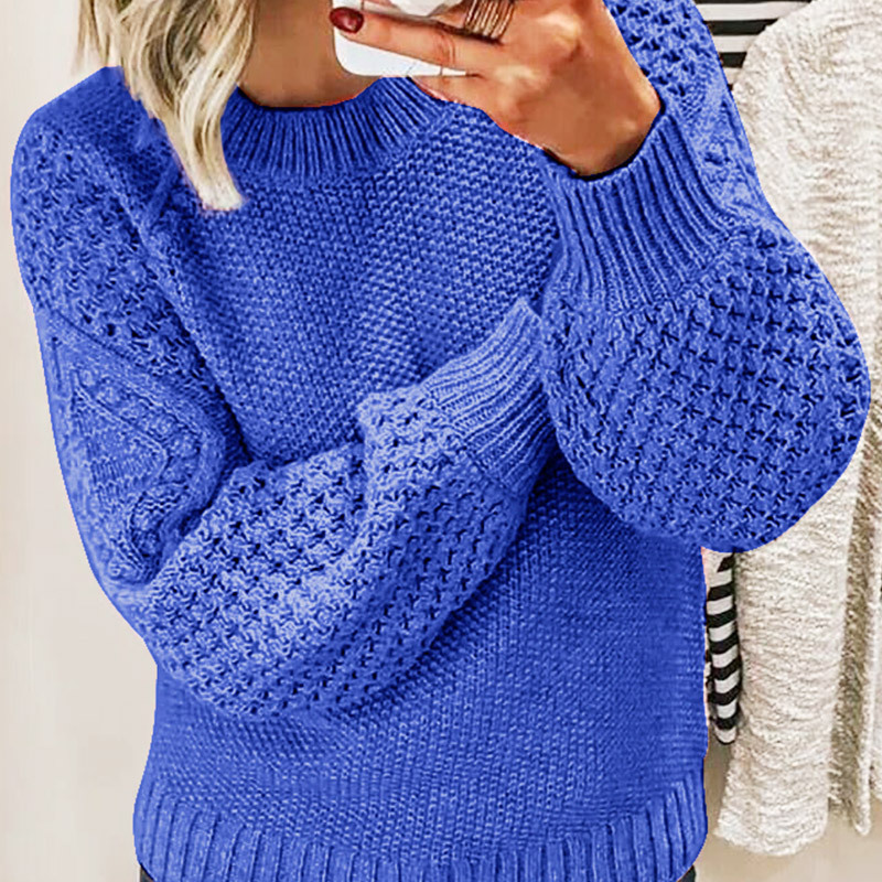 Damen - Strickpullover - Weichem Material - Lange Ärmel - Kuschelige Passform für Komfort und Stil