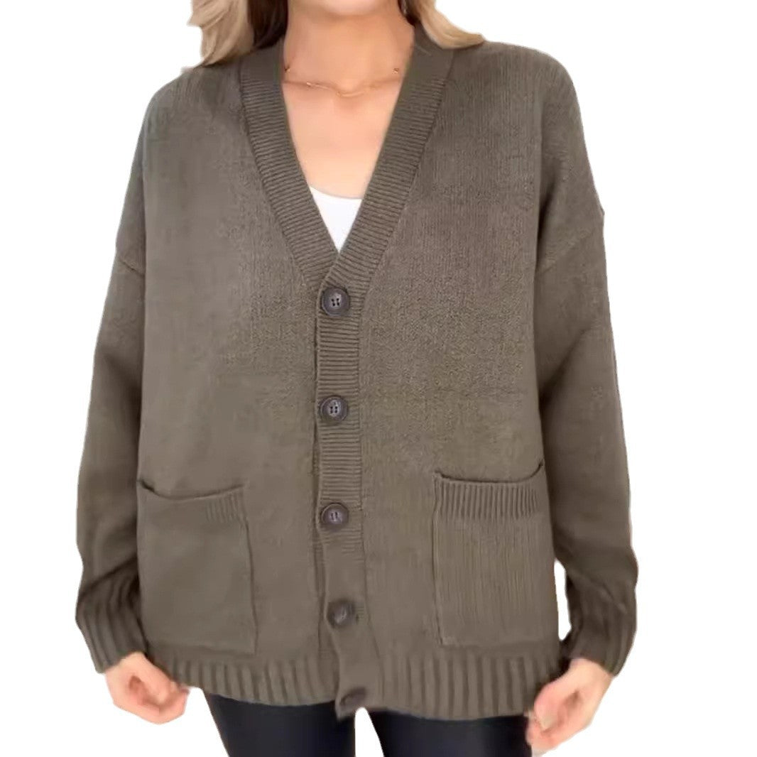 Damen - Kuschelige Strickjacke - Modernes Design mit Knöpfen - Bequem und Stilvoll für jeden Anlass