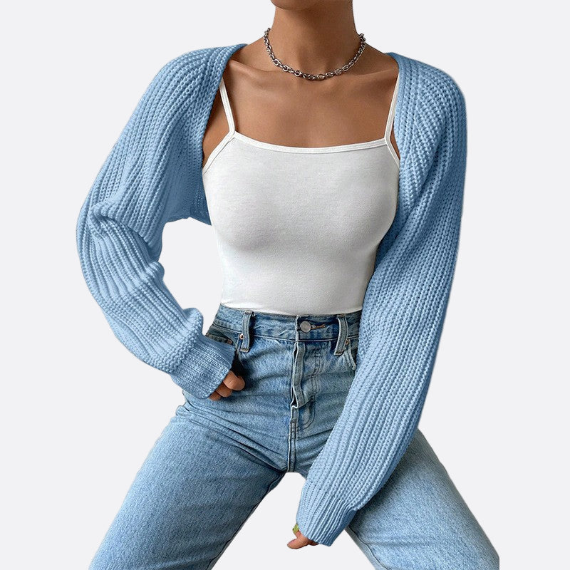 Damen - Lässige Rippenstrickjacke - Bequemes Strickdesign für jeden Anlass - Trendy und vielseitig