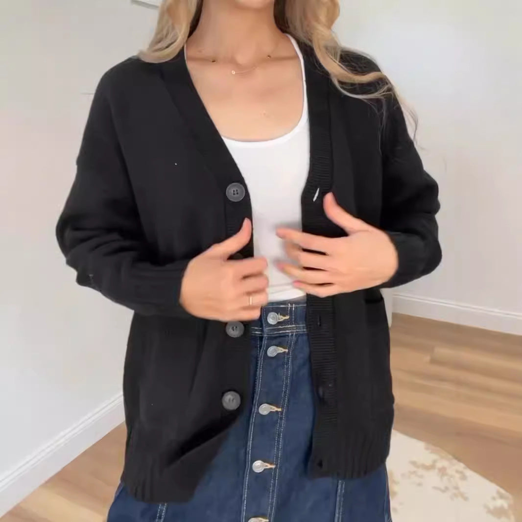 Damen - Kuschelige Strickjacke - Modernes Design mit Knöpfen - Bequem und Stilvoll für jeden Anlass