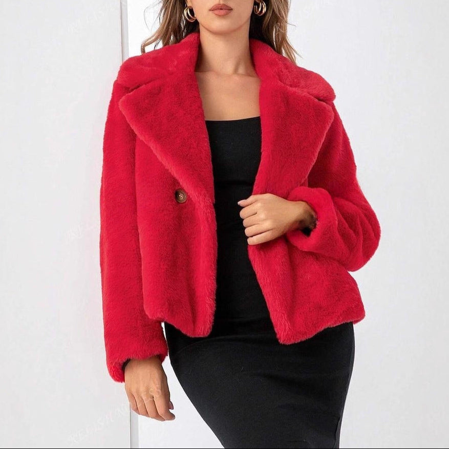 Damen - Trendige Teddyjacke - Weiches Material - Lässige Styles - Must-Have für den Winter