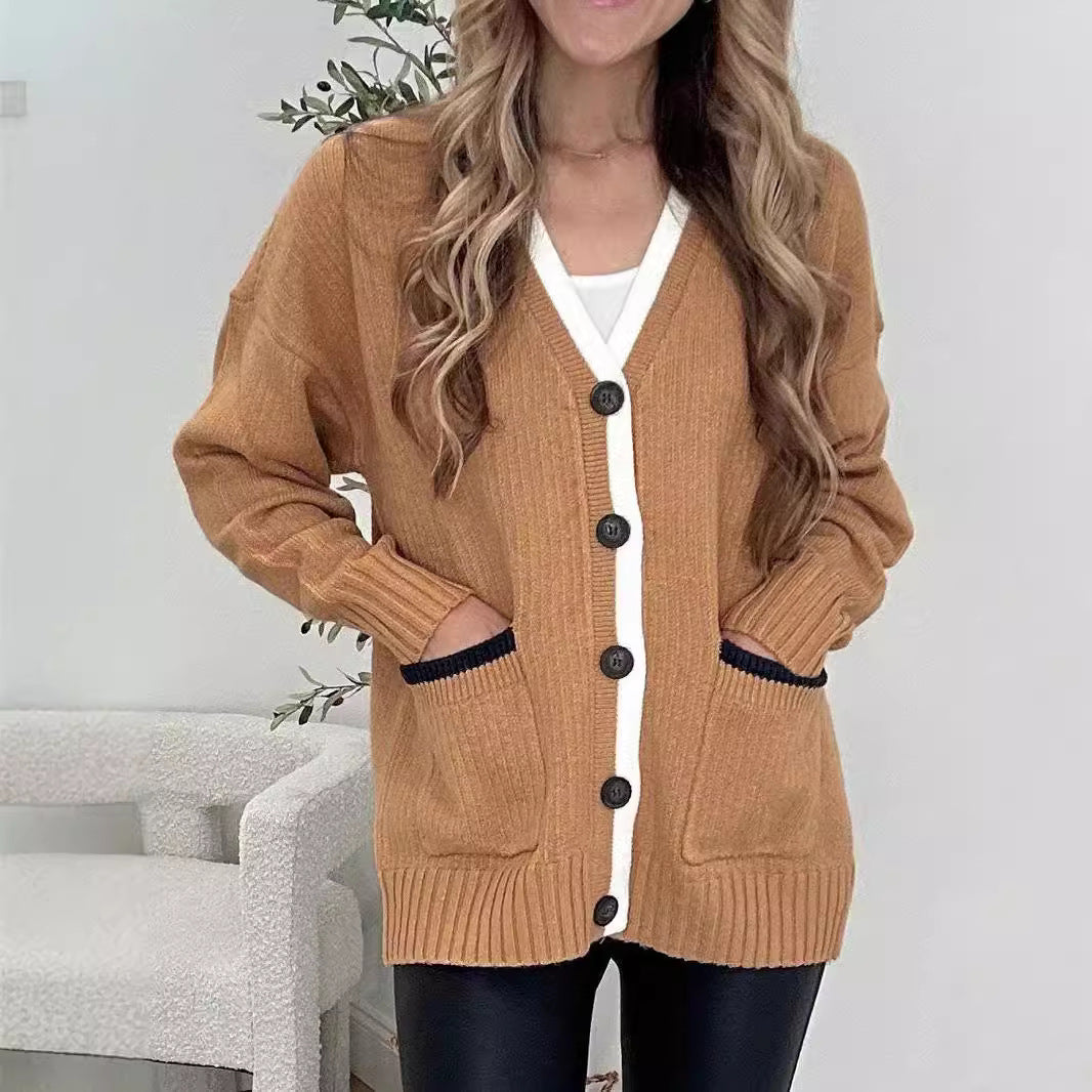 Damen - Kuschelige Strickjacke - Modernes Design mit Knöpfen - Bequem und Stilvoll für jeden Anlass