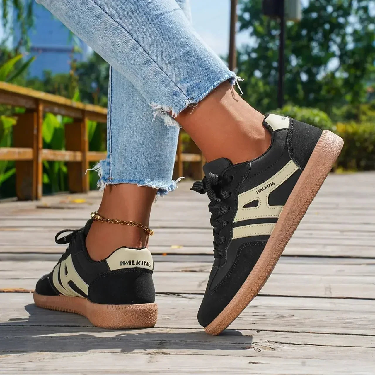 Damen - Bequeme Schuhe - Atmungsaktiven Materialien - Stützende Schuhe für den ganzen Tag - Ideal für jeden Anlass