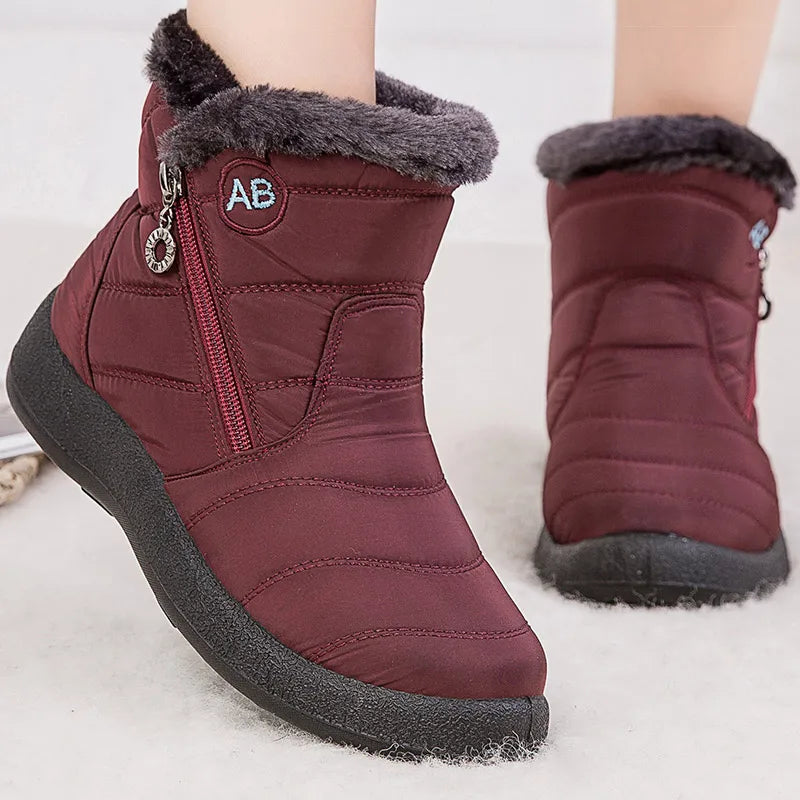 Damen - Winterstiefel - Lässiger Stil - Wasserdicht und warm für ultimativen Komfort