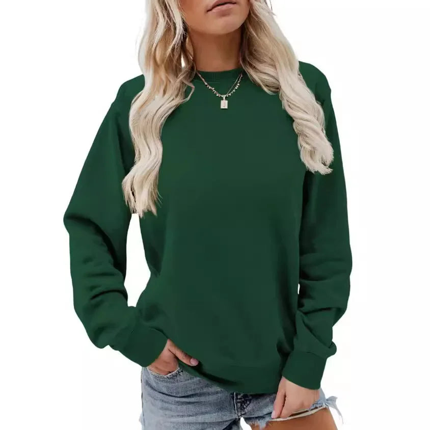 Damen - Sweatshirt mit langen Ärmeln - Rundhalsausschnitt - Entspannten Schnitt für täglichen Komfort