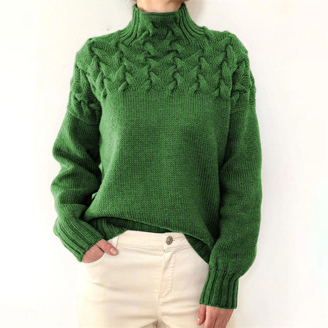 Damen - Winter-Strickpullover - Hochwertiger Wolle - Gemütlicher Rollkragenpulli - Perfekt für kalte Tage