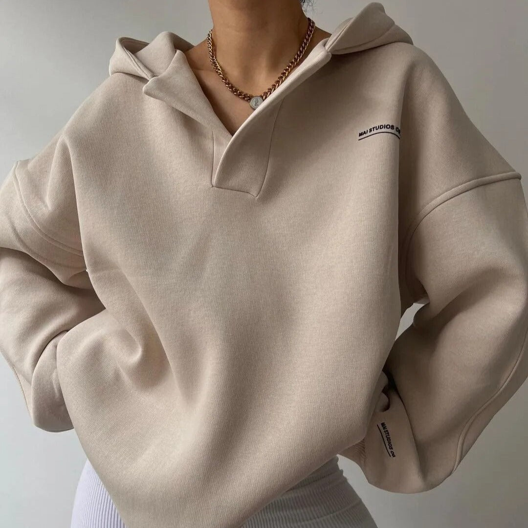 Damen - Kapuzenpullover - Übergroßer - Atmungsaktivem Material - Bequemer, lässiger Look für jeden Tag
