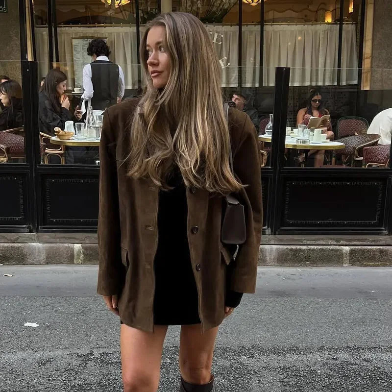 Damen - Kurzer blazer - Schicker Stil - Vielseitige und stilvolle Jacke für jeden Anlass