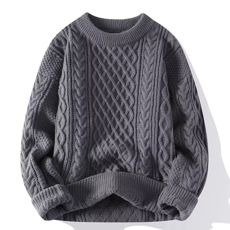 Damen - Grobstrickpullover - Rundhalsausschnitt - Bequem & Stylisch - Perfekt für jede Jahreszeit