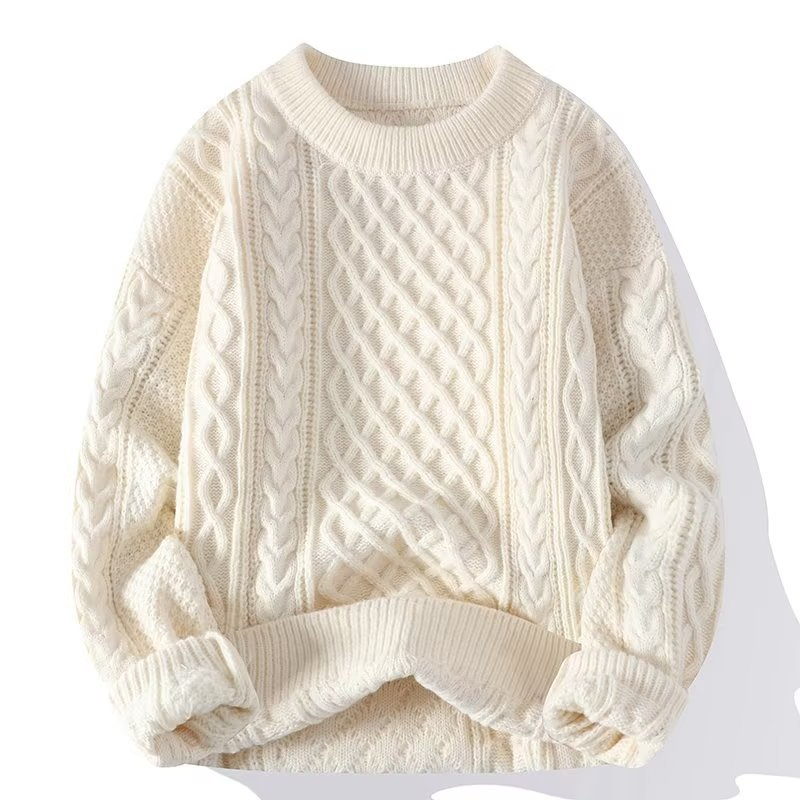 Damen - Grobstrickpullover - Rundhalsausschnitt - Bequem & Stylisch - Perfekt für jede Jahreszeit