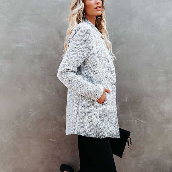 Damen - Langer Mantel - Bequem und Elegant - Perfekt für den Alltag