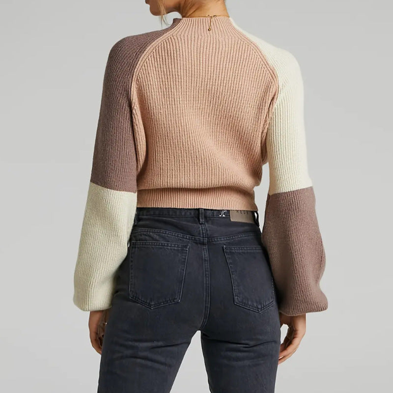 Damen - Übergroßer Pullover - Rippenstrick - Bequemer Stil für lässige Outfits