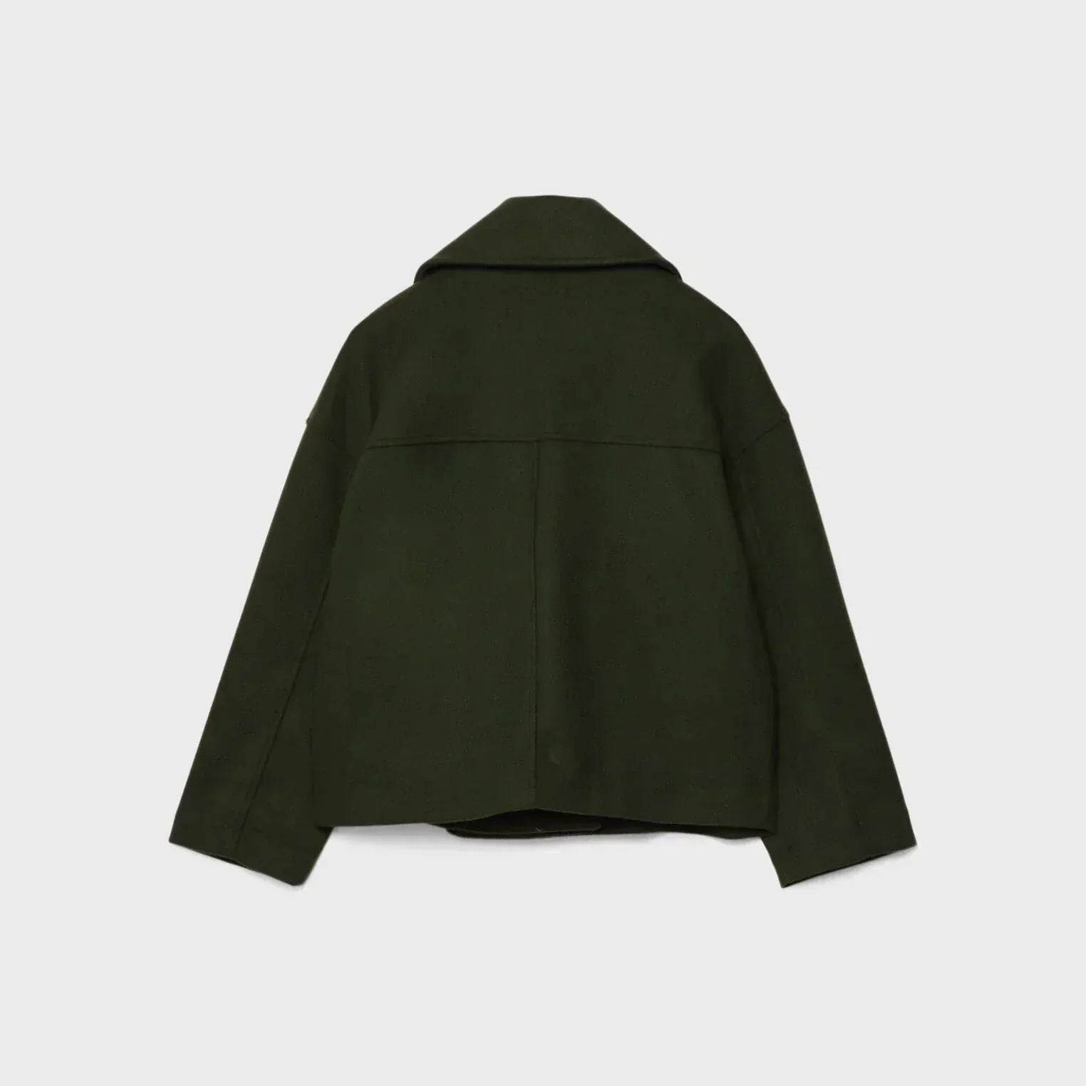 Damen - Taillierter Kurzmantel - Breitem Aufschlag - Eleganter Style für jede Gelegenheit