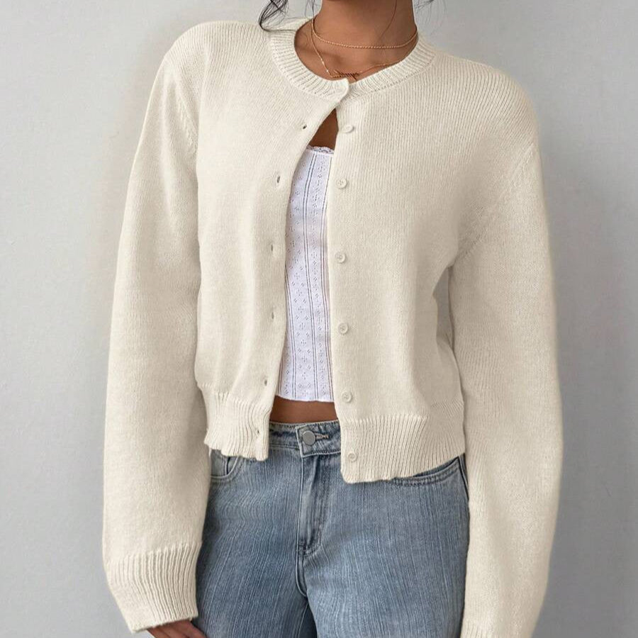Damen - Weiche Strickjacke - Lässiger Stil - Bequeme und Vielseitige Mode für jeden Anlass