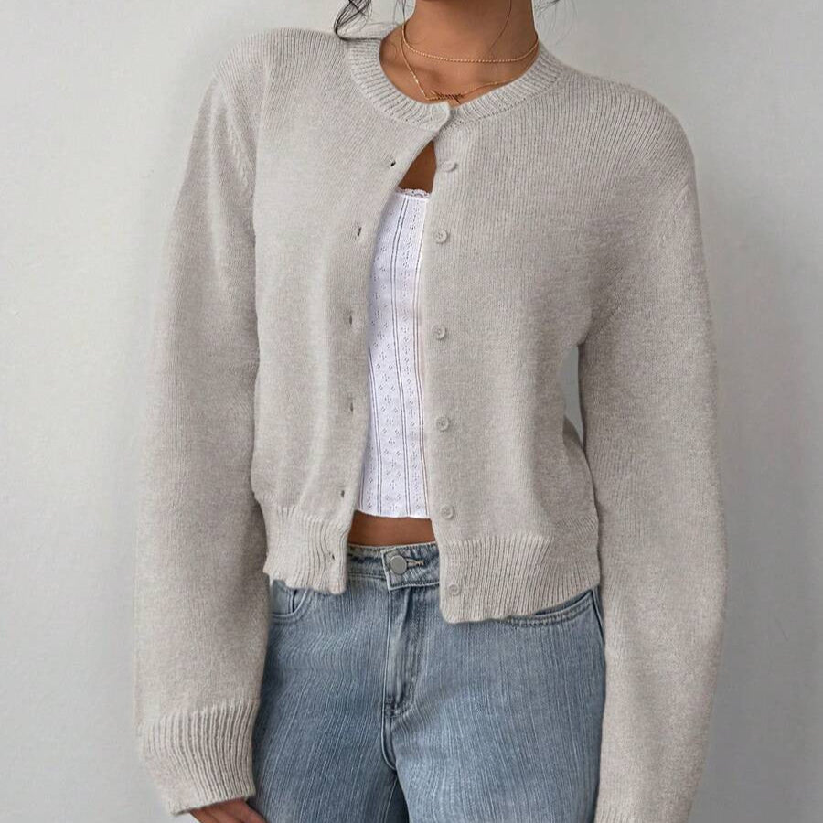 Damen - Weiche Strickjacke - Lässiger Stil - Bequeme und Vielseitige Mode für jeden Anlass