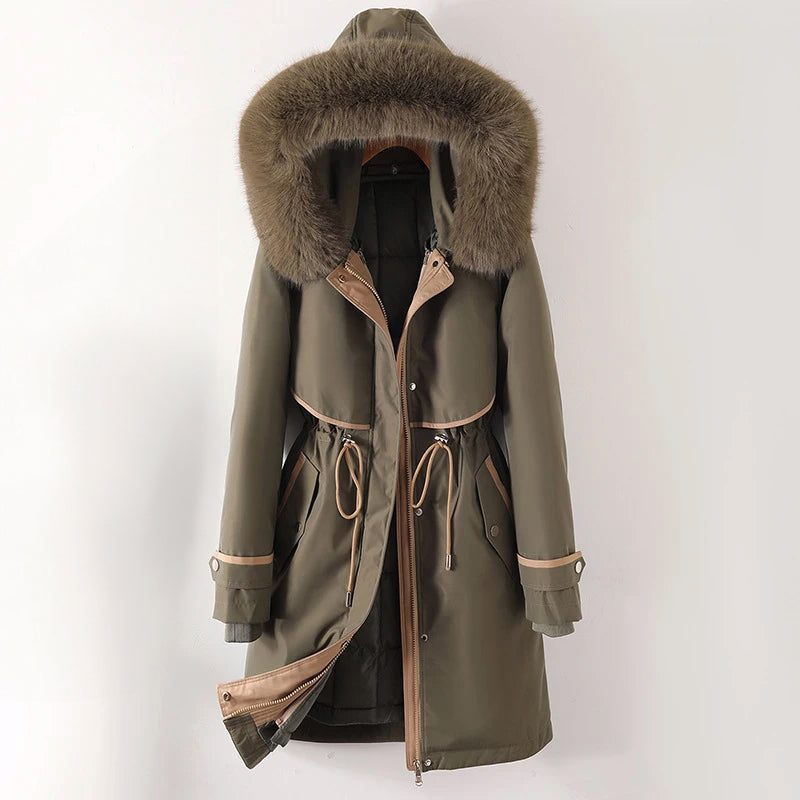 Damen -  Gemütliche Winterjacke mit Kapuze - Gesteppte - Warm und stylisch für kalte Tage