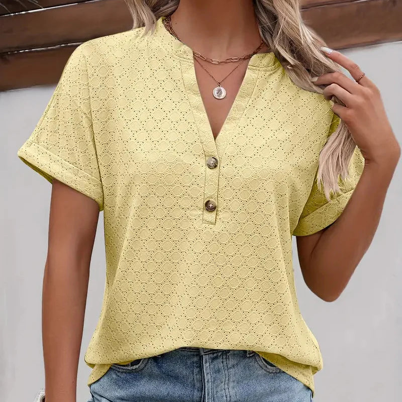 Damen - Trendiges Top - Leichtes Gewebe - Stylische Freizeitkleidung für jeden Anlass