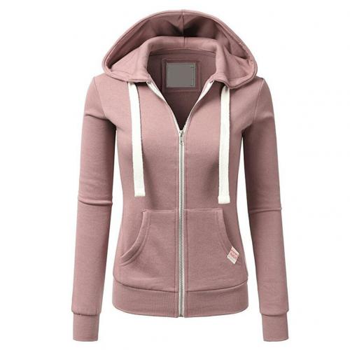 Damen - Gemütlicher Zip-Up Hoodie - Weiches Material - Modischer Stil - Ideal für Freizeitlooks