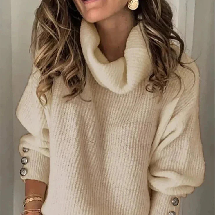 Damen - Leichter Rollkragenpullover - Kuscheliger Stil - Bequemer Pullover für jede Gelegenheit